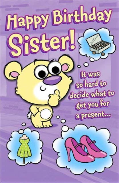 Funny Birthday Cards For Sister Sister Birthday Card Birthday Humor