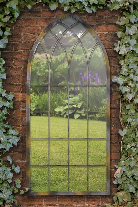 Somerley Rustic Arch Large Garden Mirror 161 X 72 Cm