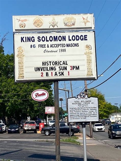 King Solomon Masonic Lodge 6 Historical Marker