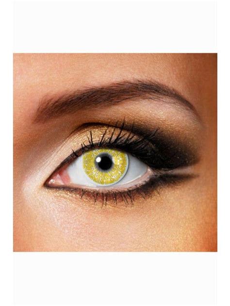 Gold Glimmer Contact Lenses Halloween Gold Contact Lenses