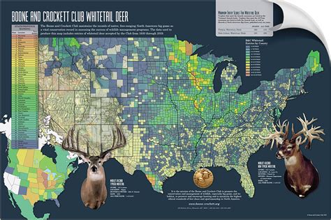 Whitetail Distribution Map Boone And Crockett Club