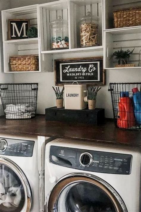 Farmhouse Style Small Laundry Room Ideas To Remodel Your Tiny Laundry