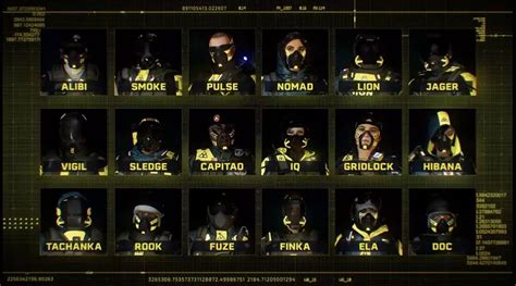 All 18 Operators In Rainbow Six Extraction Ginx Tv