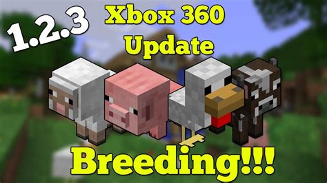 Minecraft Xbox 360 123 Update Breeding Info Youtube
