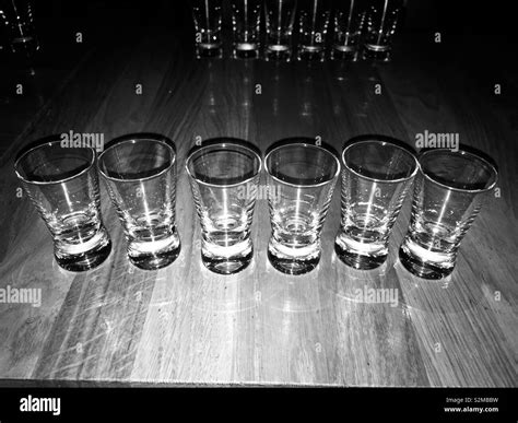 Vodka Shot Glasses Stock Photo Alamy