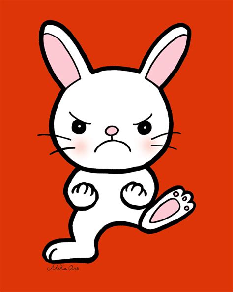 Mika Art Blog Stomp Angry Bunny Stomping