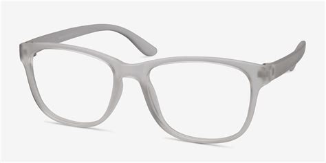 Milo Square Frosted Clear Full Rim Eyeglasses Eyebuydirect