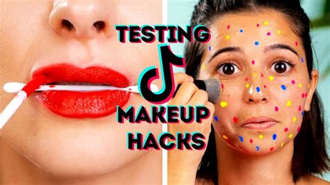 testing crazy tik tok makeup hacks youtube