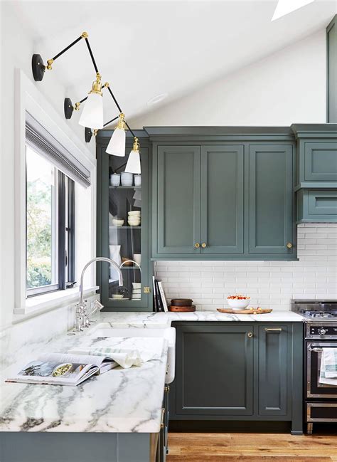 Green Kitchen Cabinet Inspiration Best Green Paint Colors Farmhouse