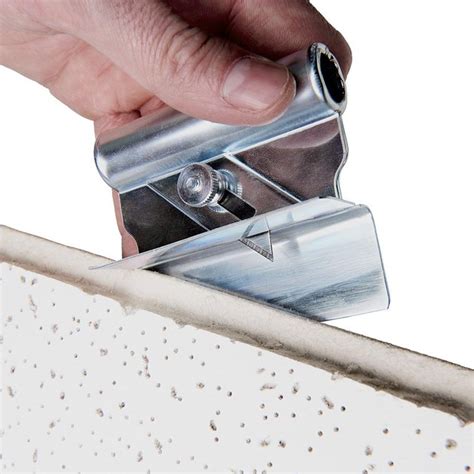 Make deeper and deeper cuts along the score until you cut through the tile. Methods for Cutting Ceiling Tiles | Hunker