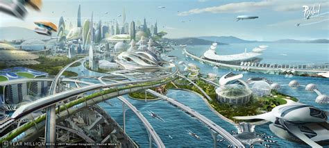 Year Million Pixoloid Studios Futuristic City Future Cities