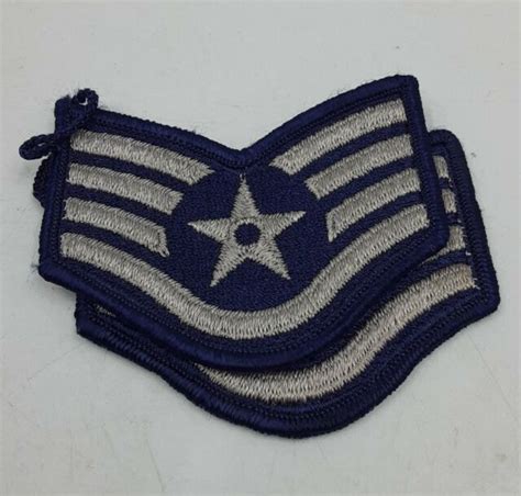 Us Air Force Rank Insignia Patches Staff Sergeant Usaf 2pc Patch Lot