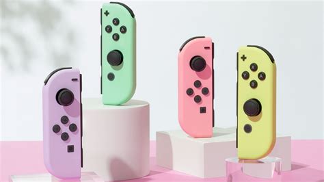 nintendo reveals 4 new pastel joy con switch controllers game informer