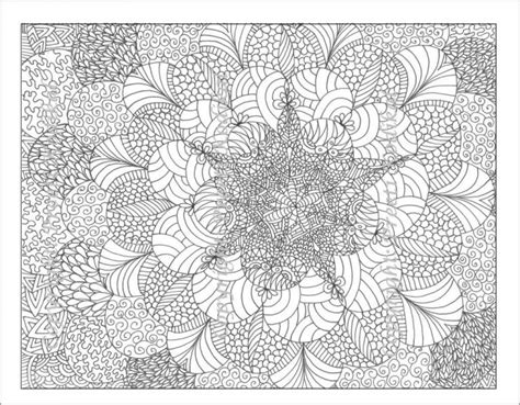 Free Printable Abstract Flower Coloring Pages For Adults Coloringbay