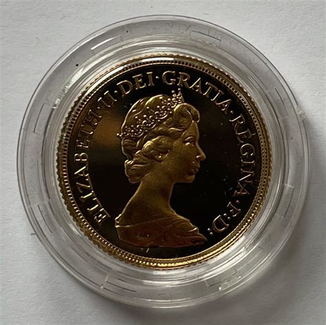 1982 Gold Proof Sovereign M J Hughes Coins