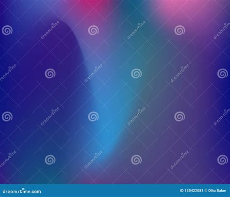 Magic Blue Neon Light Gradient Stock Vector Illustration Of