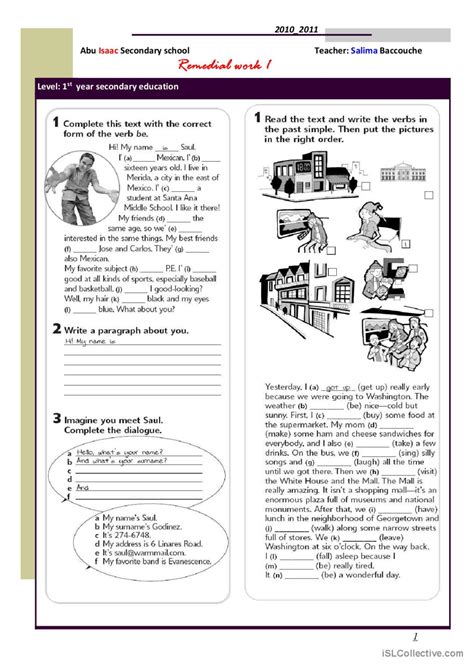 Remedial Work English Esl Worksheets Pdf And Doc