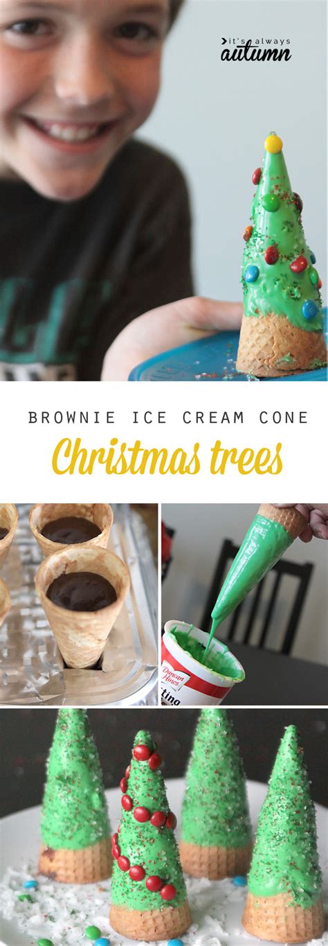 This may not be an everyday meal since it is work prepping the most common fun kids meal material is paper. brownie stuffed Christmas trees & a giveaway! - It's Always Autumn