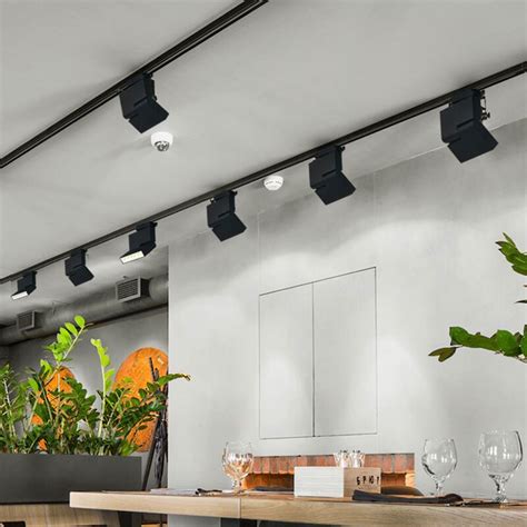 It can be suspended or flush mounted to mold to the difficult ceiling shape, and the easy adjustability makes it ideal for lighting up the dim corners that. Led track light Rotated Track Lighting COB Spot light 6W ...