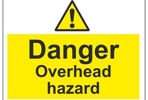 Danger Overhead Hazard Linden Signs And Print