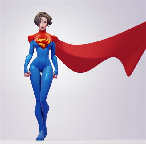 Kara Zor El Supergirl Finished Projects Blender Artists Community