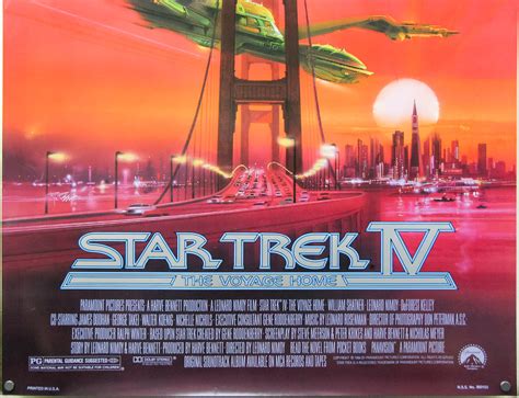 Star Trek Iv The Voyage Home One Sheet Usa