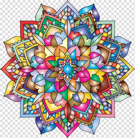 Free Download Multicolored Mandala Flower Illustration Mandala Art