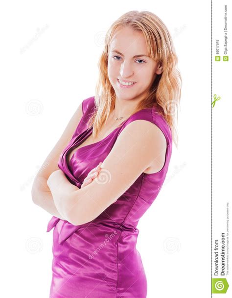 Happy Smiling Woman Stock Image Image Of Looking Blond 86017649
