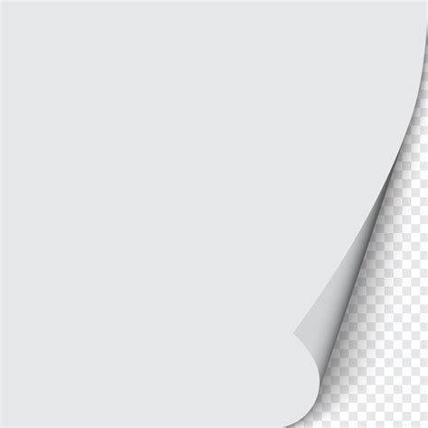 Premium Vector Curled Corner Of Paper On Transparent Background With