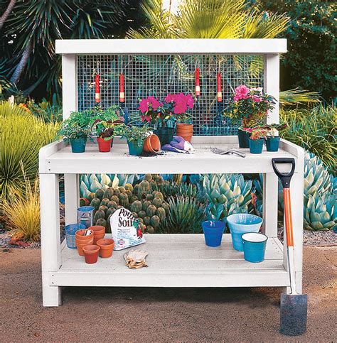 18 Diy Potting Benches Youll Want To Show Off The Garden Glove