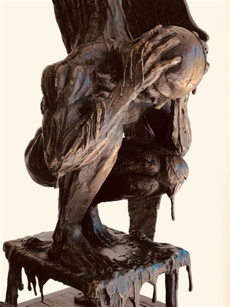 Bronze Sculpture By Sculptor Brandon Borgelt Titled Fallen Angel Bronze Gothic Demon