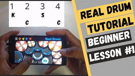 Real Drum Tutorial For Beginners Real Drum Tutorial Beginner Lesson 1