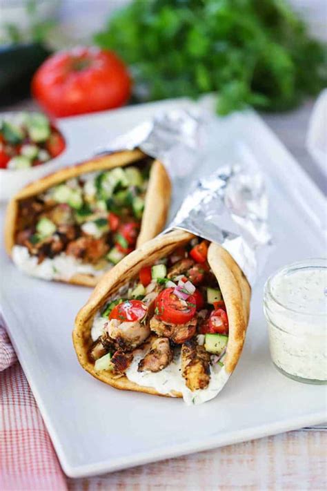 Chicken Gyro With Tzatziki Sauce How To Feed A Loon