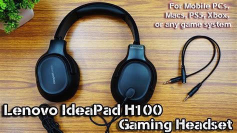 Lenovo Ideapad H100 Gaming Headset For Mobile Pc Laptop Youtube