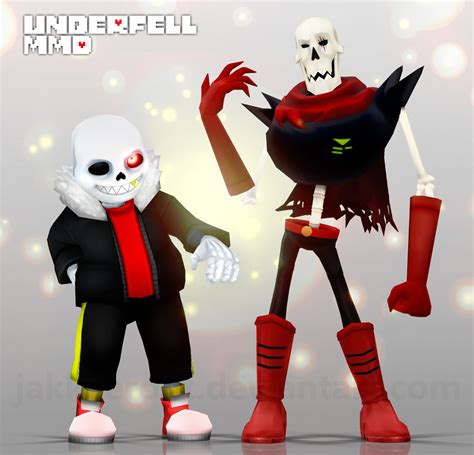 Undertale Au 1 Underfell Mmd Sans N Papyrus By Jakkaeront On Deviantart