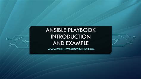 Ansible Playbook Example - Sample Ansible Playbook