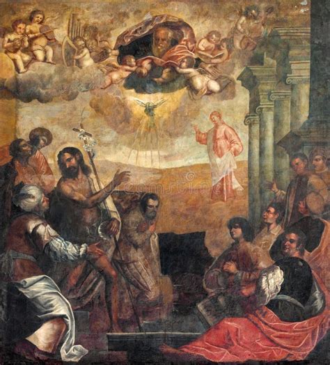 Padua The Ecce Agnus Dei St John The Baptist Shows To Christ As The