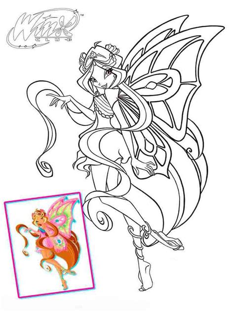 Winx Club Coloring Pages Flora Food Ideas