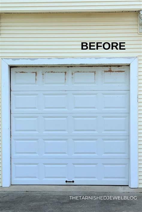 Painting Garage Doors Tutorial Thetarnishedjewelblog Garage Door