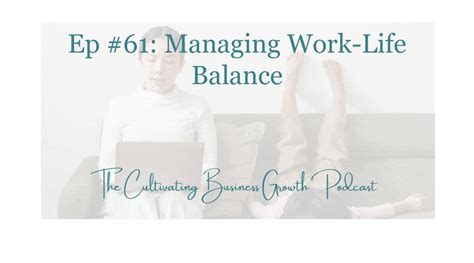 61 Managing Work Life Balance Pjs And Co Cpas