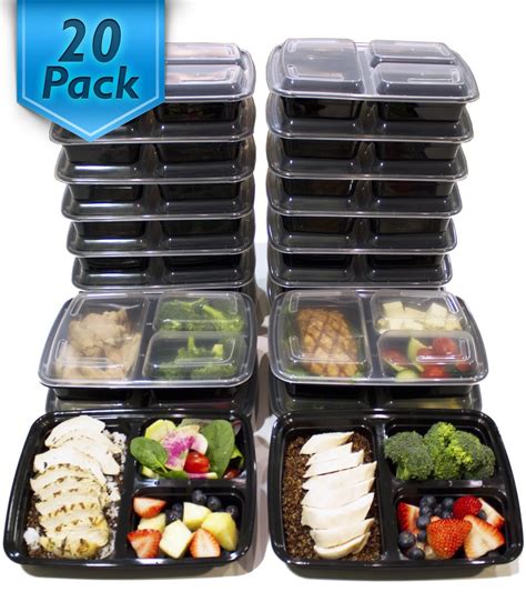 Meal Prep Containers • Bento Box Style • Healthy Happy Smart