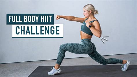 Min Full Body Hiit Challenge Bodyweight Only No Equipment No