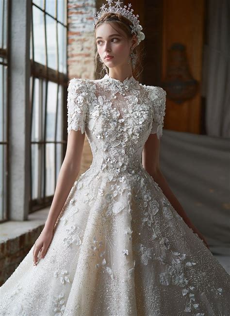 Jewel tones, pastels, florals — styles for every shape and size. 15 Ethereal Flower-Inspired Wedding Dresses For Your White Garden Wedding - Top Fun Pictures