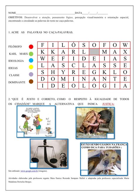 Atividades Adaptadas De Sociologia Para Alunos Especiais