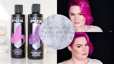 How To Pink Purple Hair At Home Arctic Fox Hair Dye Youtube