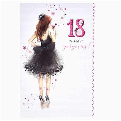 18th Birthday Cards For Girls 18th Birthday Card 18 Gorgeous Card