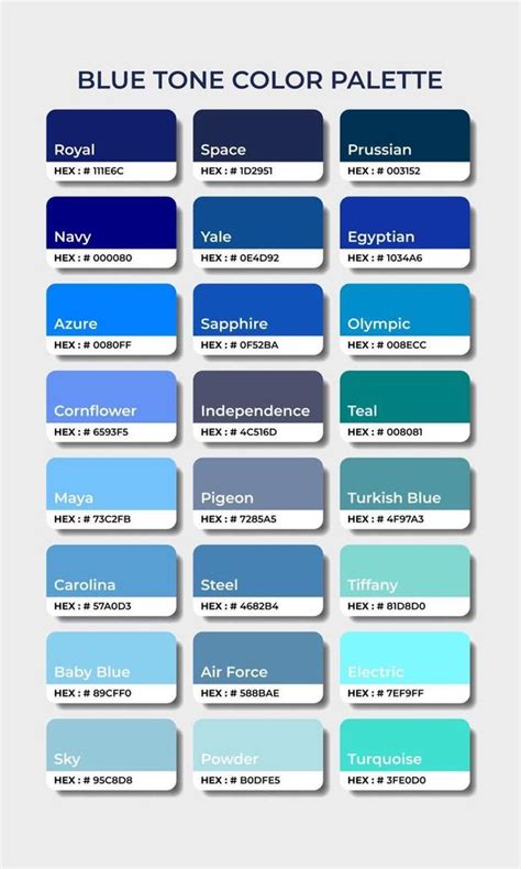 Blue Tone Color Palettes Swatch Sets 3316779 Vector Art At Vecteezy