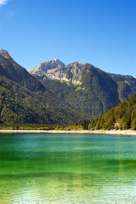 Lago Del Predil Friuli Italy Stock Image Image Of Beauty Blue