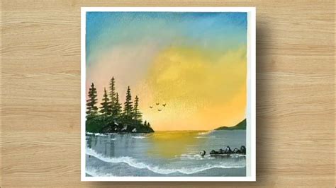 New Painting Paint With Me 68 Easy Seascape Painting For Beginners