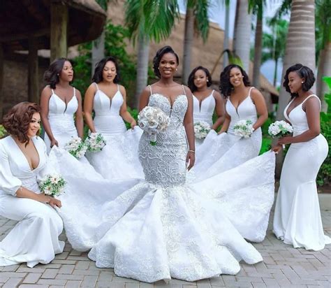 Luxury African Mermaid Wedding Dresses Plus Size 2020 Robe De Mariee Black Girl Women Lace
